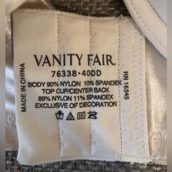 NWT - Vanity Fair Beige Tan Bra Size 40DD Style #76338 - Picture 6 of 6